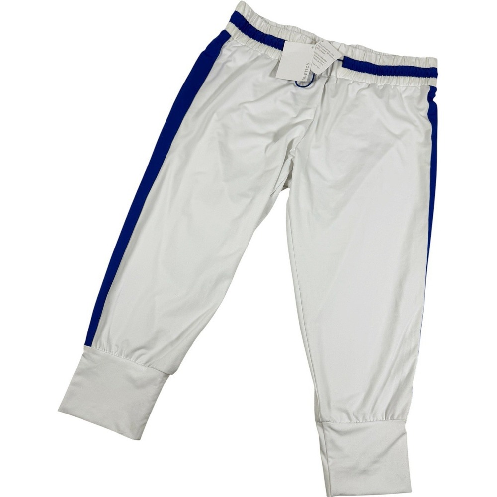 Fabletics Victoria Pants Short Contrast Tuxedo Track Pants Women's Size L